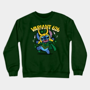 Cute Funny Adorable Alien Variant Superhero God Of Mischief Cartoon Mashup Parody Crewneck Sweatshirt